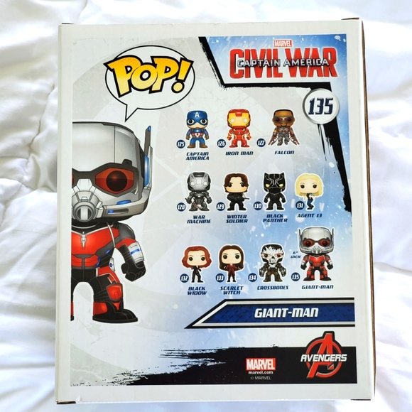 MARVEL Civil War Giant Ant-Man FUNKO POP #135 (Vaulted) - Picture 4 of 5